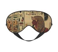Antifaz de frescos egipcios antiguos para máxima comodidad para dormir, ajustable, transpirable y elegante, perfecto para sensibilidad a la luz, insomnio