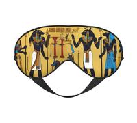 Antifaz de la serie Tribe del Antiguo Egipto con impresión elegante, ligera, para viajes, yoga, siesta, meditación, camping, trabajo, relajación
