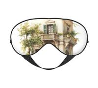 Antifaz de seda con diseño de rama de olivo romano y estampado griego, antifaz suave con correa ajustable, cómodo para viajes, oficina, siesta