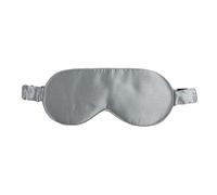 Antifaz De Seda Máscara de dormir de seda morera for hombre y mujer, cubre ojos, venda grande for un oscurecimiento total, tamaño 20 x 8,5 cm(Silver Grey)