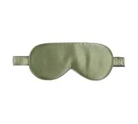 Antifaz De Seda Máscara de dormir de seda morera for hombre y mujer, cubre ojos, venda grande for un oscurecimiento total, tamaño 20 x 8,5 cm(Pea Green)