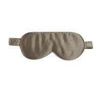Antifaz De Seda Máscara de dormir de seda morera for hombre y mujer, cubre ojos, venda grande for un oscurecimiento total, tamaño 20 x 8,5 cm(Grey)