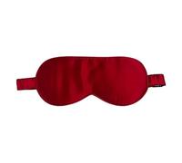 Antifaz De Seda Máscara de dormir de seda morera for hombre y mujer, cubre ojos, venda grande for un oscurecimiento total, tamaño 20 x 8,5 cm(Red)