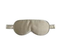 Antifaz De Seda Máscara de dormir de seda morera for hombre y mujer, cubre ojos, venda grande for un oscurecimiento total, tamaño 20 x 8,5 cm(Brown)
