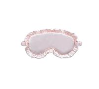 Antifaz De Seda Máscara de ojos for dormir con volantes de seda, multicolor, for dormir mejor, for que hombres y mujeres duerman mejor.(Light pink)