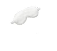 Antifaz de seda para dormir, bolsa de transporte, bolsa de viaje, sombra de ojos para mujeres y hombres, cubierta cómoda para dormir (blanco)