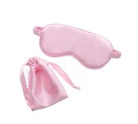 Antifaz de seda para dormir con bolsa de transporte, sombra de ojos para dormir de viaje para mujeres y hombres, cubierta de siesta, cómodo parche para ayudar a descansar (n.º 4 rosa)