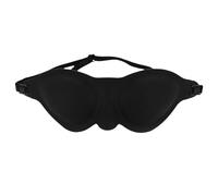 Antifaz de silicona de 7 x 3 pulgadas, flexible y lavable, ergonómico, seguro para bebés, para hombres y mujeres, con correa ajustable desmontable para dormir en casa/hotel, en autobús/avión | Másc
