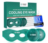 Antifaz gel frio, Masajeador ojos para bolsas y ojeras, Antifaz Gel Frío Reutilizable, Alivio para Ojos Cansados, hielo eye mask para Alivia Migraña, Ojos Hinchados