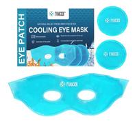 Antifaz Gel Frío para Hinchazón de Ojos,Máscara de Ojeras refrescante y caliente,Máscara depara Ojos Reutilizable,Antifazde Gel Frío,2x Parches Ojospara Bolsas,Adecuado para uso doméstico