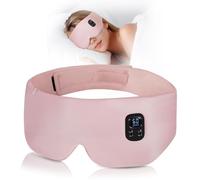 Antifaz grande de seda para dormir, máscara de ojos con calefacción inalámbrica, 1500 mAh, adecuada para la inflamación de ojos secos y párpados, 4 niveles de tiempo y 4 ajustes de temperatura