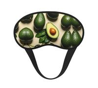 Antifaz ligero y cómodo para dormir, ideal para viajes, siestas, yoga, aviones y noches. Diseño de aguacate verde. Antifaz sin presión para niños, niñas, adolescentes y mujeres.
