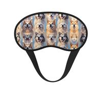 Antifaz ligero y cómodo para dormir, ideal para viajes, siestas, yoga, aviones y noches. Diseño de perro loco. Antifaz sin presión para niños, niñas, adolescentes y mujeres.