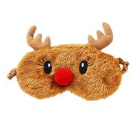 Antifaz navideño para dormir con oscurecimiento para viajes de ensueño, sueño relajado sin Papá Noel o muñeco de nieve (morado oscuro, talla única)
