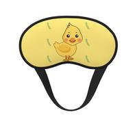 Antifaz opaca para dormir con diseño de pato de dibujos animados, poliéster suave, antiluz, elegante, adecuado para hombres y mujeres, para el trabajo diario y viajes al aire libre.