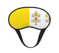 Antifaz opaca para dormir con estampado de bandera del Vaticano, bloquea la luz, cómodo, ideal para viajes, camping, meditación y yoga