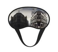 Antifaz opaca para dormir con estampado de ciudades ruinas, bloqueo de luz, cómodo, ideal para viajes, camping, meditación y yoga