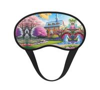 Antifaz opaca para dormir con estampado de cuento de hadas de unicornio, cómoda cubierta de ojos, bloqueo de luz, perfecta para viajes, meditación y camping