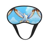 Antifaz opaca para dormir con estampado de gaviotas en vuelo, cómoda cubierta de ojos, bloqueo de luz, perfecta para viajes, meditación y camping