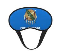 Antifaz opaca para dormir con estampado de la bandera del estado de Oklahoma, bloquea la luz, cómodo, ideal para viajes, camping, meditación y yoga