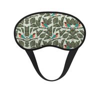 Antifaz opaca para dormir con estampado de plantas tropicales, cómoda cubierta para los ojos, banda elástica ajustable, perfecta para viajes, siestas, meditación