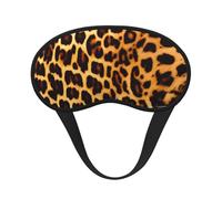Antifaz opaca para dormir con rayas en leopardos, poliéster suave, antiluz, elegante, adecuado para hombres y mujeres, para el trabajo diario y viajes al aire libre.