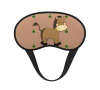 Antifaz opaca para dormir de dibujos animados, poliéster suave, antiluz, elegante, adecuado para hombres y mujeres, para el trabajo diario y viajes al aire libre.