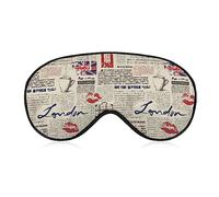 Antifaz opaco novedoso, vintage Union Jack para mujer, antifaz para dormir, antifaz para dormir, con los ojos vendados, con correa ajustable para hombres, mujeres, adolescentes, niños, niñas, viajes