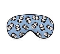 Antifaz opaco para ojos, diseño de panda de dibujos animados, antifaz para dormir, antifaz para dormir, con los ojos vendados, con correa ajustable para hombres, mujeres, adolescentes, niños, niñas,