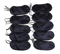 Antifaz Para Dormir 10 unids suave máscara de ojo portátil negro rápido sombreado de sombra sombra de sombra de ojos mascarillas sombra parche mujeres hombres con los hombres Viajes de dormir SleepMas