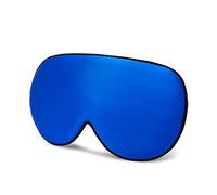 Antifaz Para Dormir 100% Natural Seda Mascarilla Sueño Soft Vendfold Smooth Ojo Mascarilla Ayuda Durmiente Eyeschade Ojo Cubierta Patch Vendaje Antifaz Para Dormir Mujer (Size : Blue)