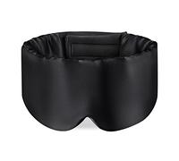 Antifaz para dormir 100% seda de morera para hombre y mujer con diadema ajustable, máscara de dormir grande de tamaño completo y venda para los ojos para un oscurecimiento total para dormir toda la