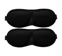 Antifaz Para Dormir 2 unids Unisex Transpirable Sombra Sombra Sombra Sombra Eye Mask Patch Descanso Vendedor Vendedor Onepatch Noche Máscara Durmiente Máscara Antifaz Para Dormir Mujer(Black)