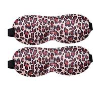 Antifaz Para Dormir 2 unids Unisex Transpirable Sombra Sombra Sombra Sombra Eye Mask Patch Descanso Vendedor Vendedor Onepatch Noche Máscara Durmiente Máscara Antifaz Para Dormir Mujer(Leopard Print)