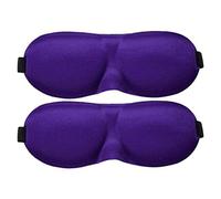 Antifaz Para Dormir 2 unids Unisex Transpirable Sombra Sombra Sombra Sombra Eye Mask Patch Descanso Vendedor Vendedor Onepatch Noche Máscara Durmiente Máscara Antifaz Para Dormir Mujer (Size : Purple