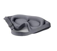 Antifaz para dormir 3D con los ojos vendados, máscara facial de espuma viscoelástica suave, sombra de ojos, 99% de bloqueo de luz (gris, 3 unidades)