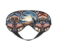 Antifaz para dormir, 4 de julio, máscara de ojos para dormir, máscaras de dormir para mujeres y hombres, cubiertas opacas para los ojos para viajes/dormir
