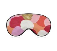 Antifaz para dormir, adorable estilo años 70, con patrón decorativo, para mujeres y hombres, correa ajustable, cubierta de ojos vendados, para viajes, yoga, siesta, trabajo