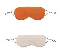 antifaz para dormir Antifaz for dormir, transpirable, ajustable, sin costuras, cálido y fresco, de doble cara, de seda helada, antifaz for dormir(Orange/beige)