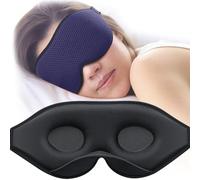 Antifaz para dormir, antifaz para dormir de lado, para mujeres y hombres, copa contorneada 3D, sin presión ocular, 99% de bloqueo, máscara de dormir ligera con correa ajustable, para yoga, viajes,
