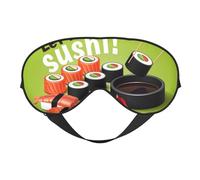 Antifaz para dormir, antifaz para dormir, máscaras para dormir para mujeres y hombres, cubiertas opacas para los ojos para viajes/dormir, máscara de ojos Let it Sushi