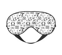 Antifaz para dormir, antifaz para dormir, para mujeres y hombres, cubreojos opacos para viajes/dormir, divertido estampado de símbolo matemático