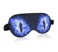 Antifaz para dormir azul mal de ojo para mujeres y hombres, suave, cómodo, antifaz para bloquear la luz, antifaz nocturno con correa ajustable para viajes, dormir, turnos de trabajo