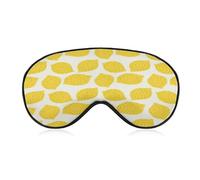 Antifaz para dormir, color amarillo limón para bloquear la luz,Máscara para ojos para mujeres y hombres que duermen de lado,Hinchazón, dolor de cabeza de ojos secos,Correa ajustable