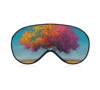 Antifaz para dormir, colorido árbol de fantasía, máscara de dormir abstracta para mujeres y hombres, correa ajustable, cubierta de ojos vendados para viajes, yoga, siesta, trabajo