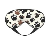 Antifaz para dormir cómodo con estampado de huellas de perro, para hombres y mujeres, ligero, para viajes, siesta, meditación, yoga, trabajo