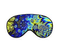 Antifaz para dormir cómodo y ligero antifaz para dormir con correa elástica para viaje nocturno para dormir ojo seco, antifaz para dormir cubierta para ojos Trippy Magical Tie Dye Art Eye Cover