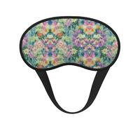 Antifaz para dormir cómodo y súper suave con diseño de cactus y suculentas, con correa ajustable para viajes, siestas, yoga, aviones y noches. Antifaz sin presión.