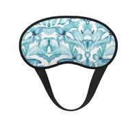 Antifaz para dormir cómodo y súper suave con diseño de mariposa azul, con correa ajustable para viajes, siestas, yoga, aviones y noches. Antifaz sin presión.