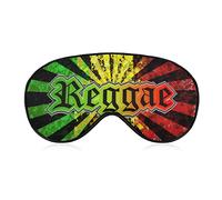 Antifaz para dormir cómodo y supersuave con correa ajustable para dormir, viajes, juego con los ojos vendados, antifaz para dormir, cubierta para ojos Reggae Jamaican Music Tie Dye Art Eyeshade